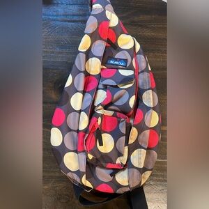 Kavu Kids Polka Dot Sling Bag - Red, Yellow, Black